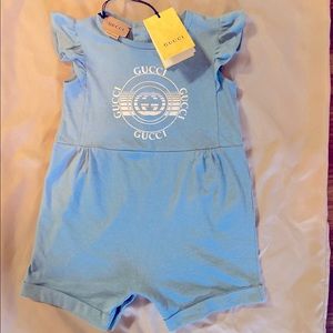 Baby Girl Gucci Romper Summer 2021 Kids Collection